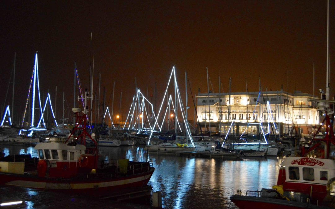 La Navidad llegó a los muelles coruñeses