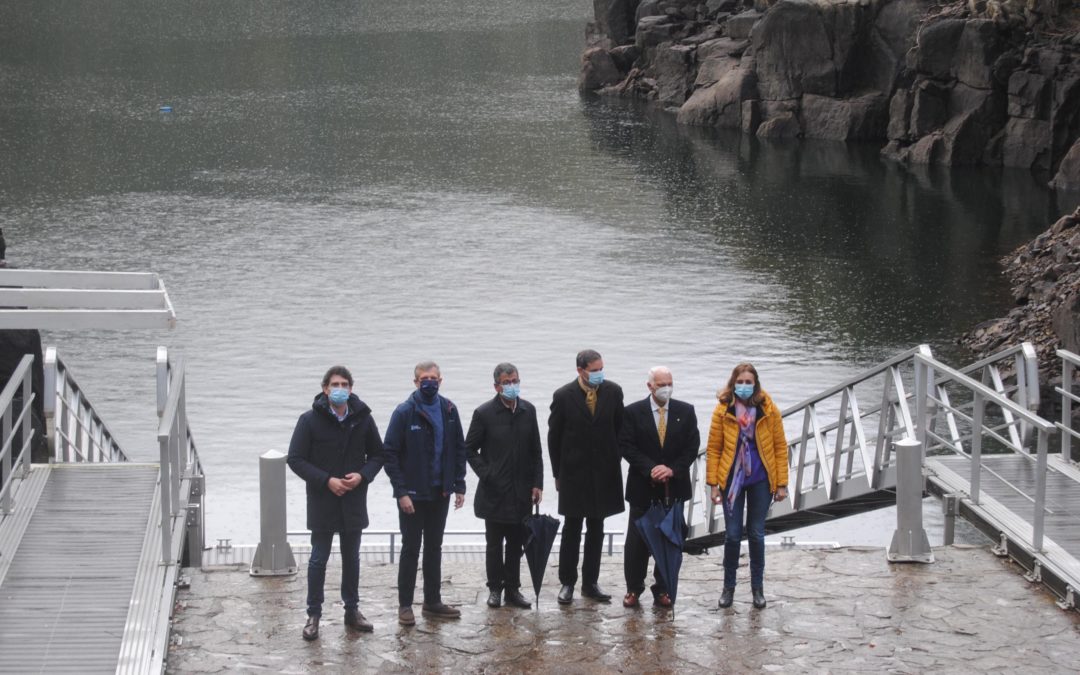 La Xunta mejora la accesibilidad al embarcadero de Os Chancís, en la Ribeira Sacra