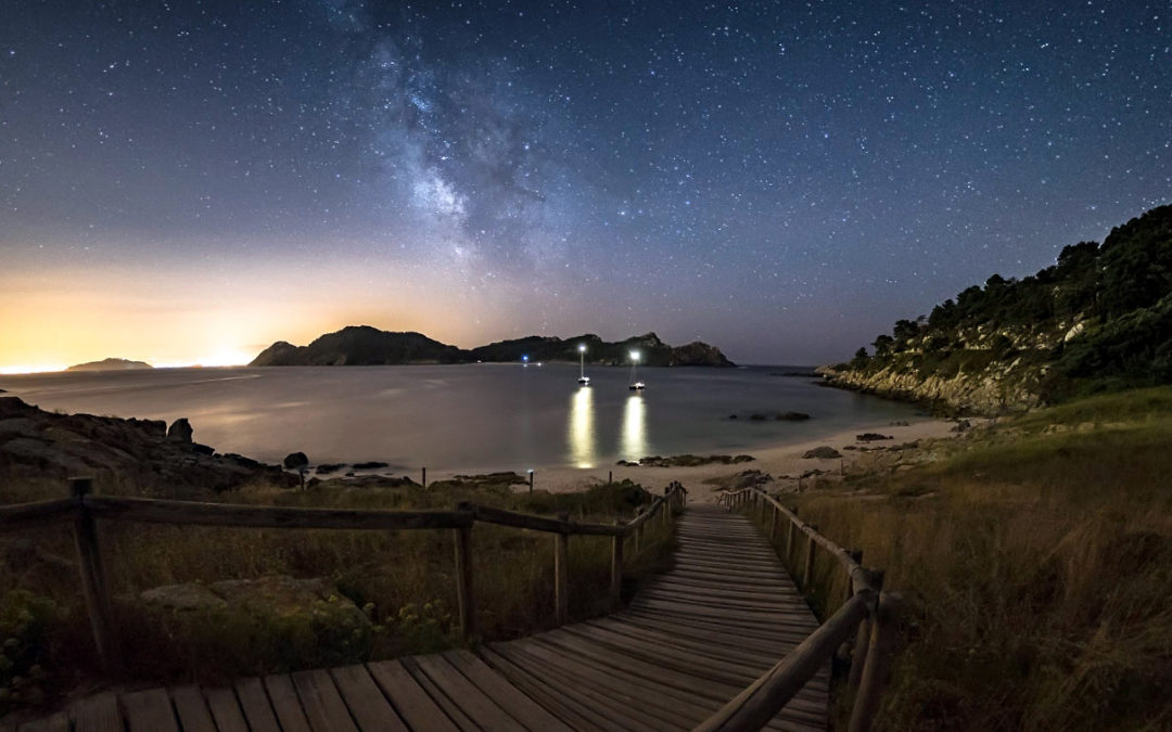 Cita con las estrellas en el Parque Nacional das Illas Atlánticas